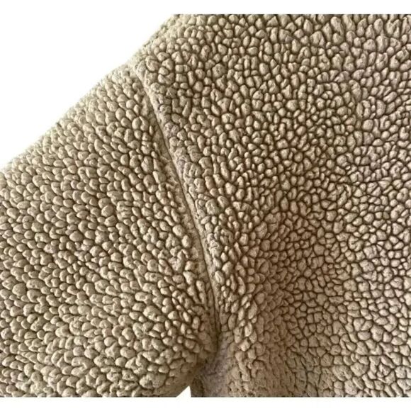 Skechers Boxy Sherpa Fleece Pullover Sweater Sweatshirt Long Sleeves SZ S # 1762 - Picture 11 of 15